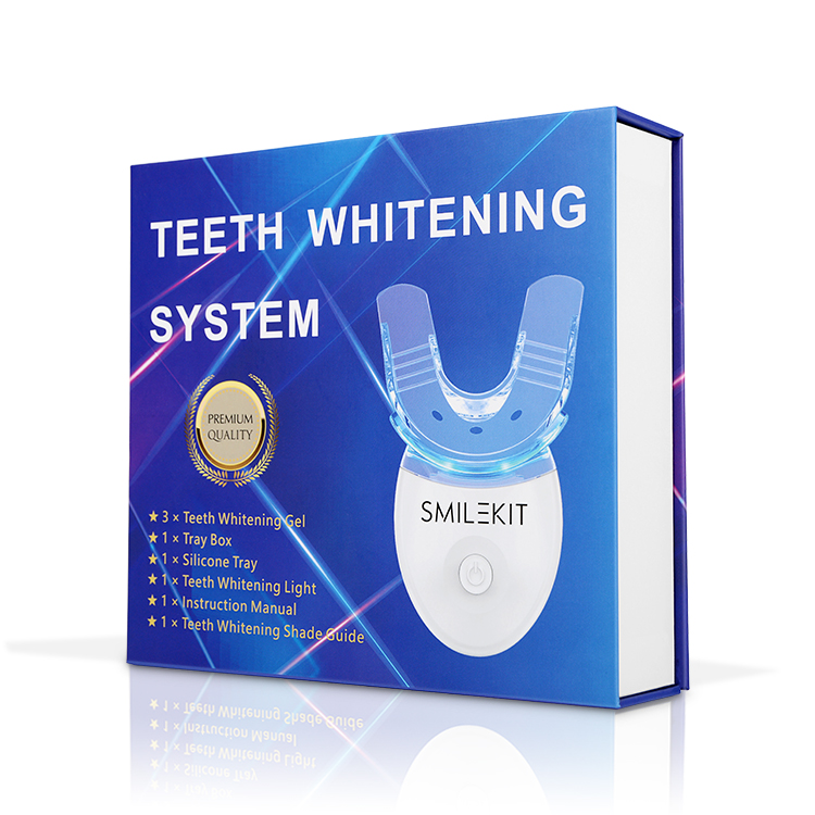 Smilekit OEM Private logo Kit Led Light Wholesale Teeth Whitening Kits Customised with Co
