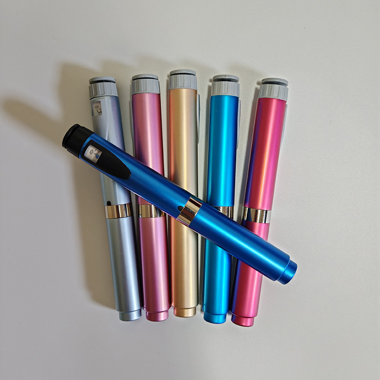 Metal Reusable V2 0-60IU Injection Pen Adjustable 3ml Cartridge Injector Pen Different Colors Pen Case On Sale