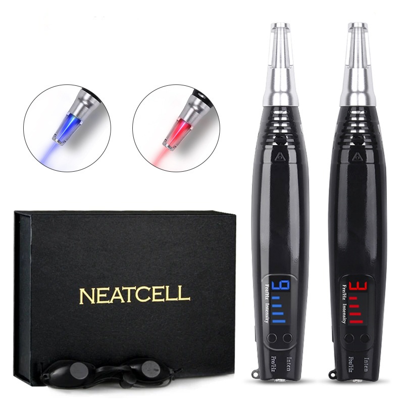 Black Red Blue Picosecond Pen Second Generation Handheld Portable Melanin Sweeping Pen for Face Mole Removal Picosecond Meter