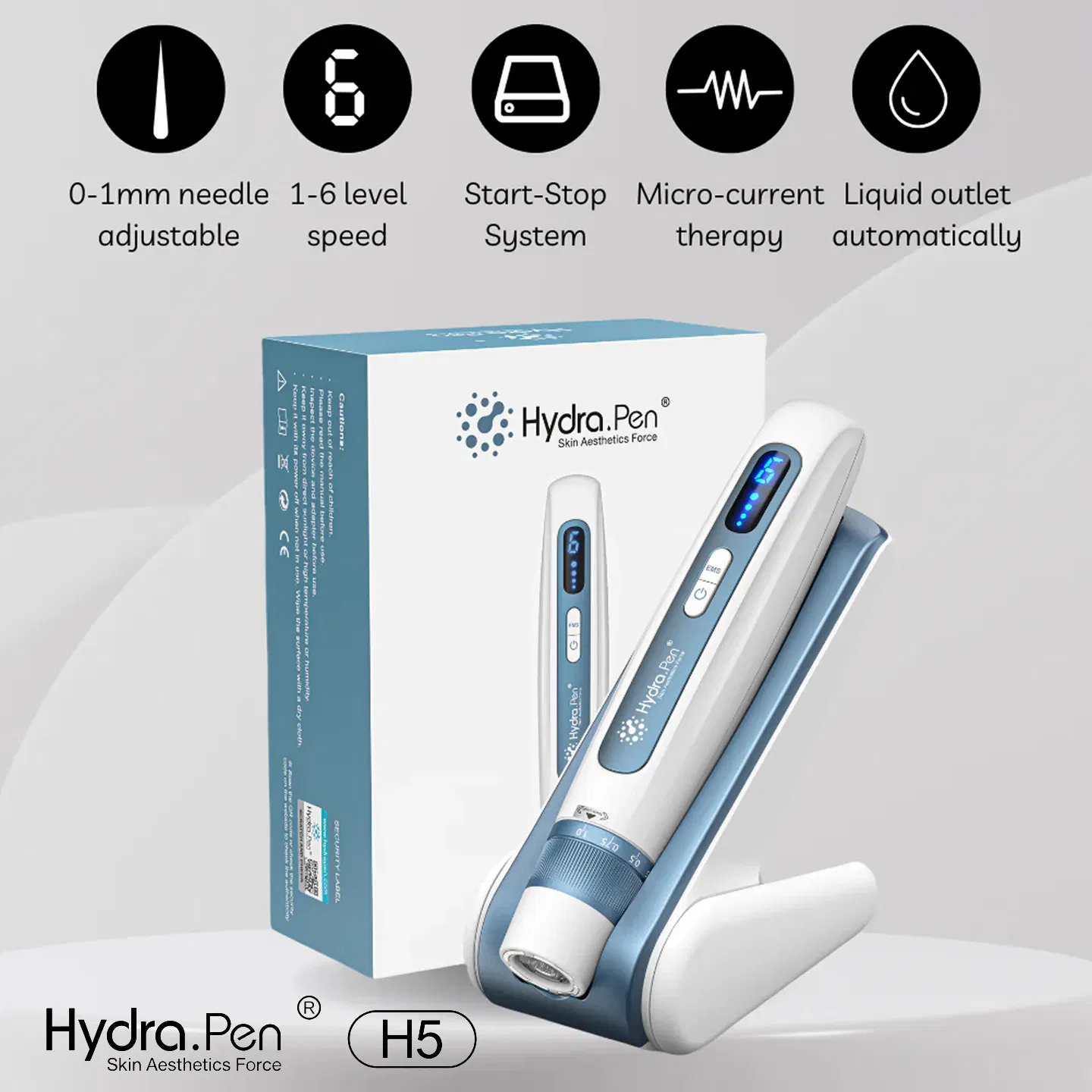 Hydra. Pen H5 Professional Microneedle Pen Reduces Wrinkles and Acne Scars