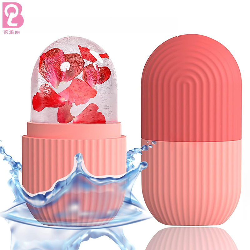 Beiqili Silicone Ice Cube Facial Contouring Ice Mold Roller 5 Colours Frozen Face Massager 105g for Beauty