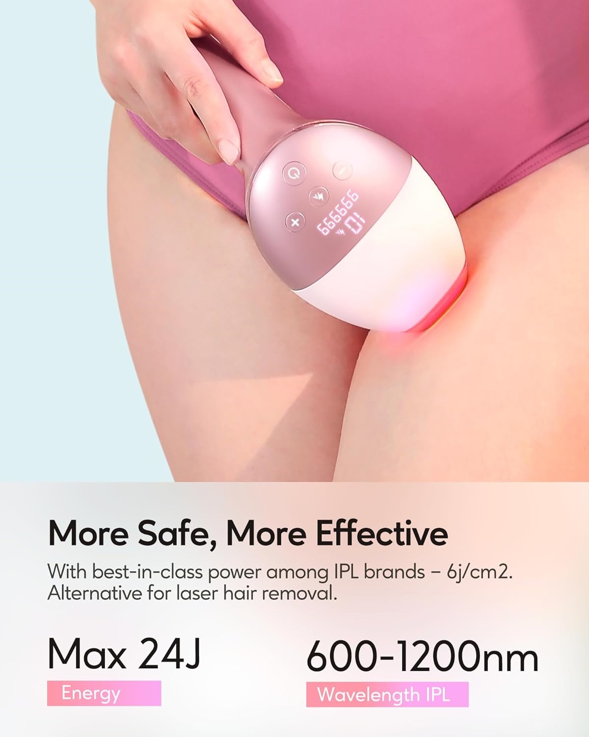 Factory Price Rose Gold Depilator IPL Permanent Painless Home Use Laser Hair Removal Device JD-TM022