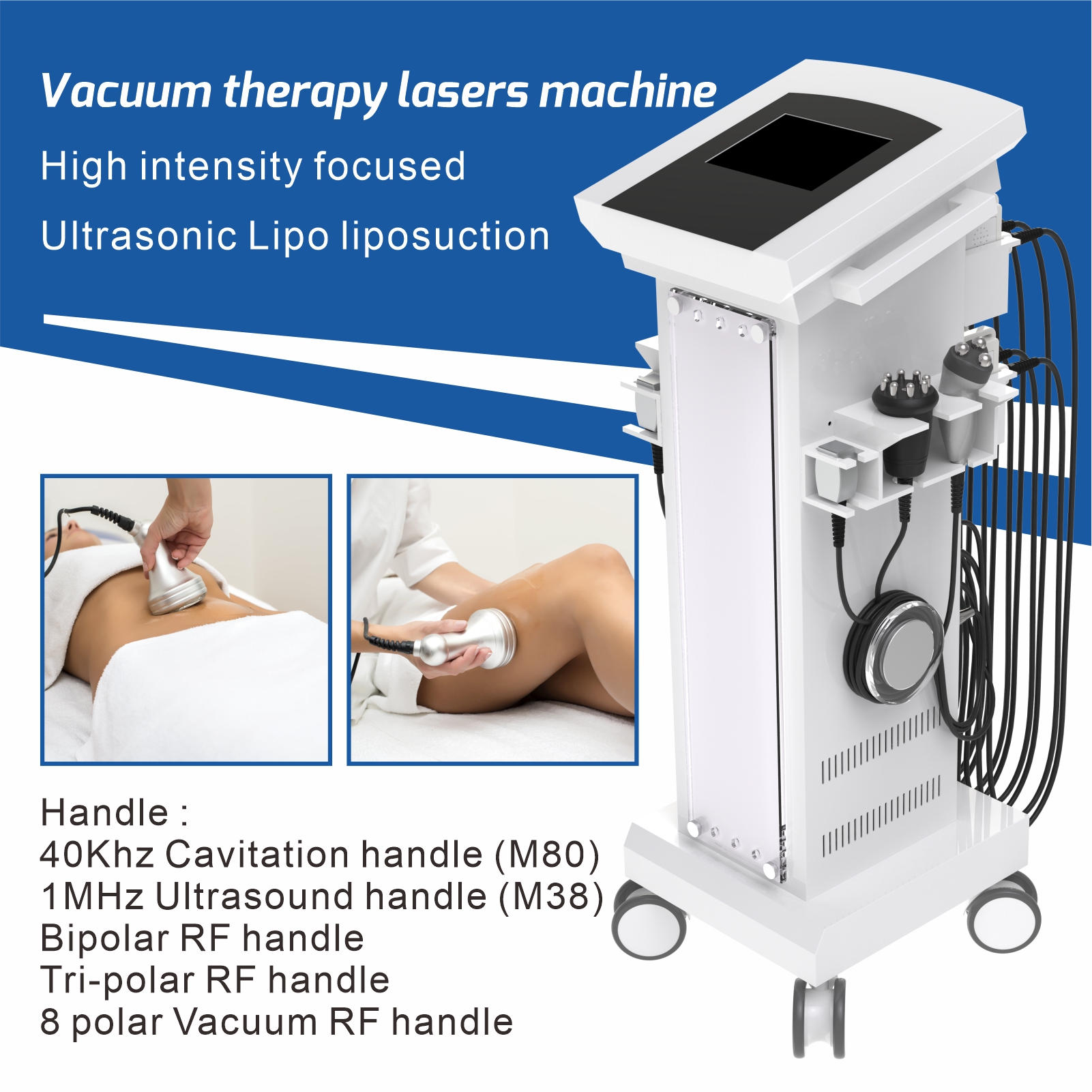 Promotion Vertical 6 in 1 Body-slim Skin Tightening Bio Brush Face Lift 80k Cavit Machine 30 k