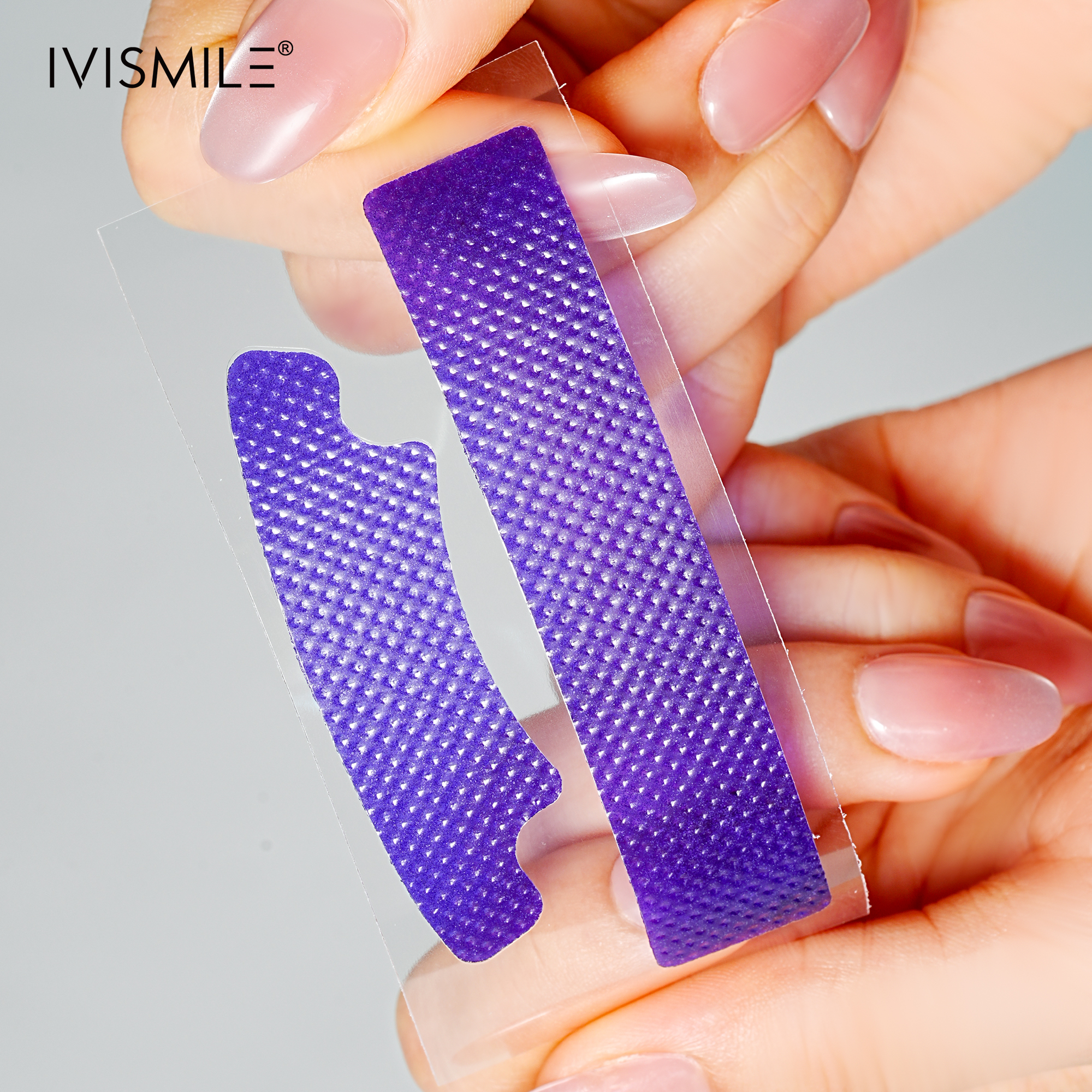 Premium Sensitive Teeth Whitening Tape Purple Color Correction Technology Wet Instant Teeth Whitening Strips Private Label