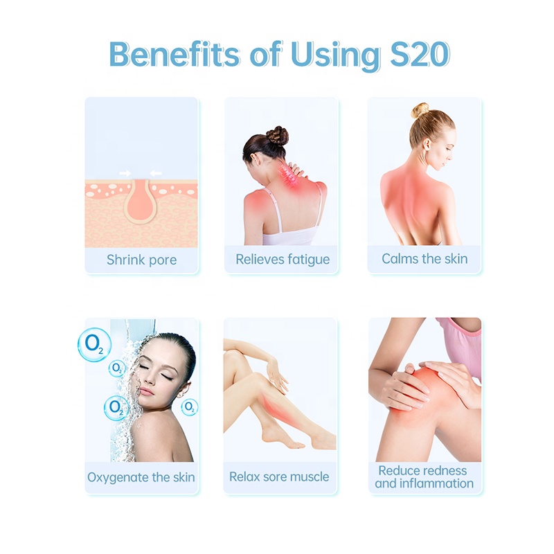 Custom logo Skin Cooling Ice Roller Face Lifting Freeze Facial Massager Skin Calm Body Roller with Travel Box S20