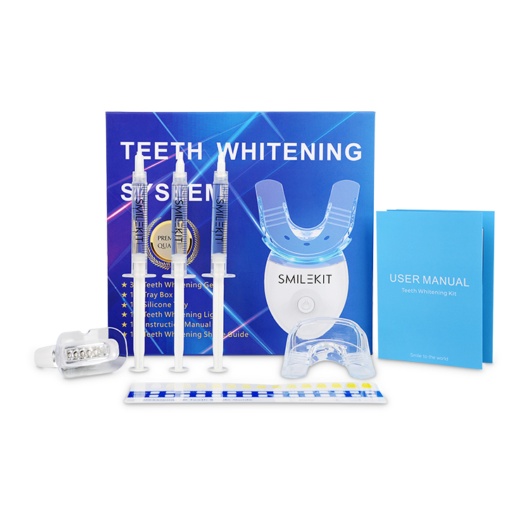 Smilekit OEM Private logo Kit Led Light Wholesale Teeth Whitening Kits Customised with Co