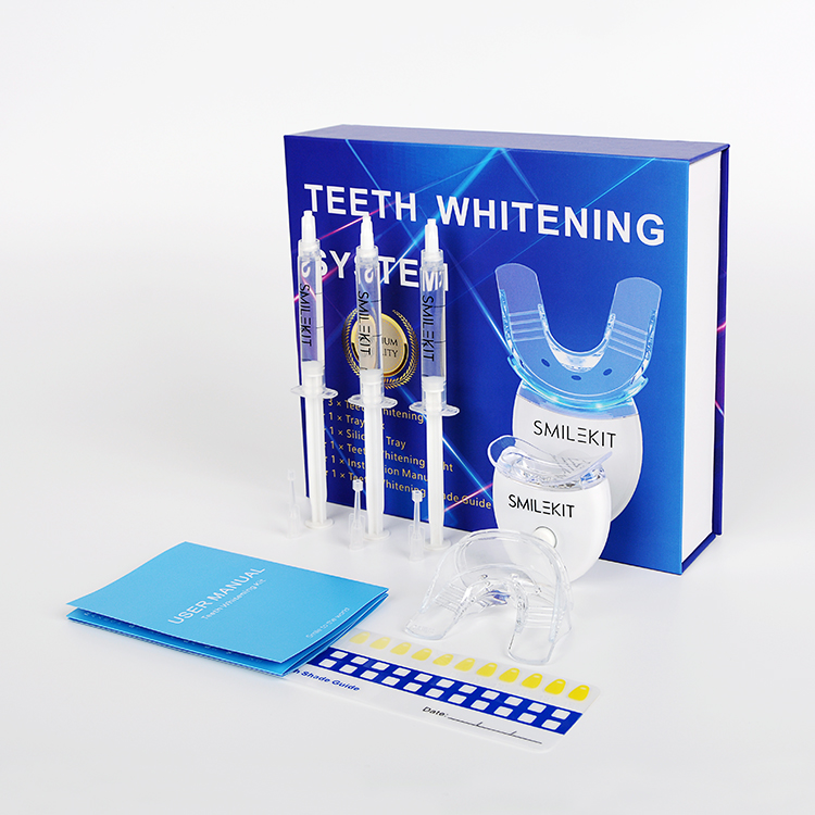 Smilekit OEM Private logo Kit Led Light Wholesale Teeth Whitening Kits Customised with Co