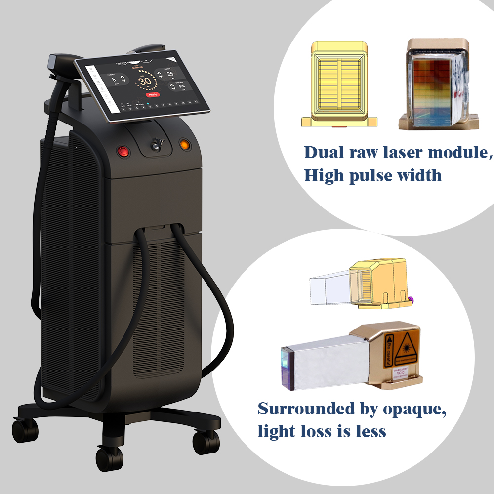 KM Lifting Treatment 4 in 1 4 Wave Ice Cooling 755 808 940 1064nm Diode Laser Hair Removal 808nm Diode Laser Machine