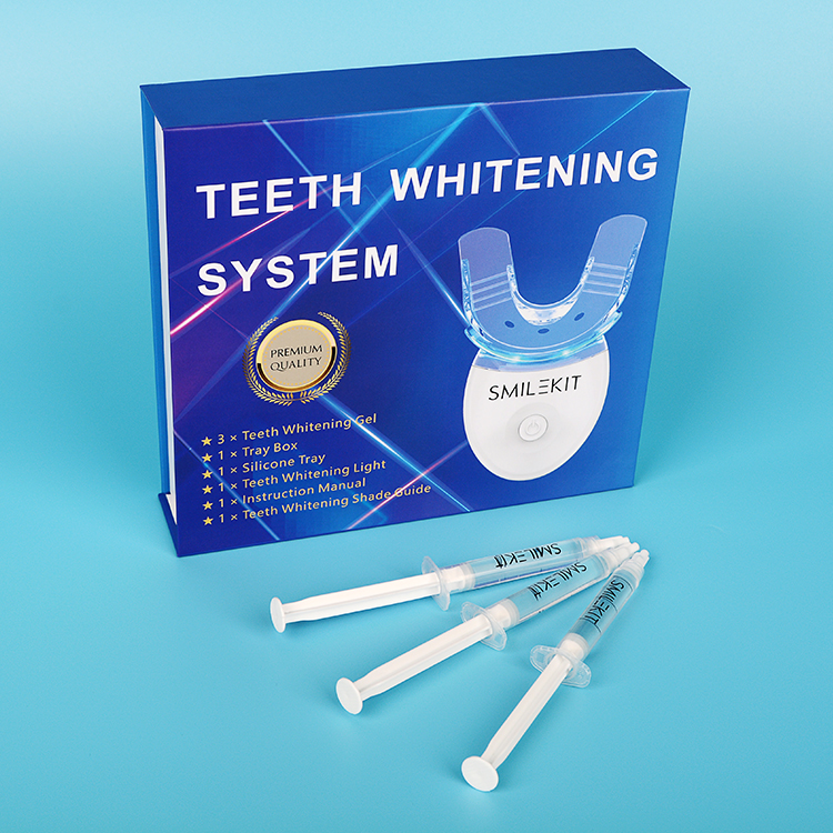 Smilekit OEM Private logo Kit Led Light Wholesale Teeth Whitening Kits Customised with Co