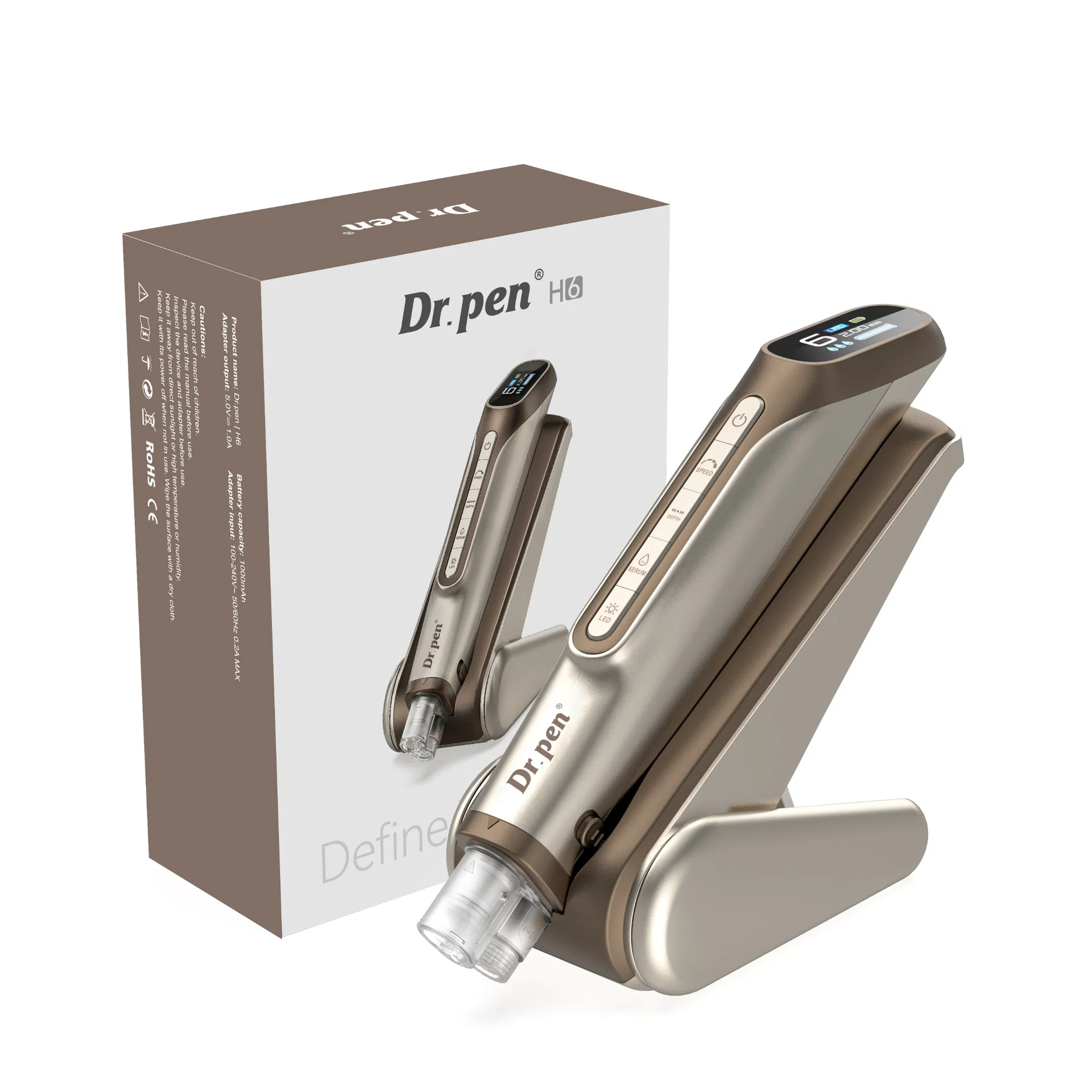 Salon Professional Dr. Pen Microneedling Pen and LED Therapy System for Face Lifting Hydra Pen 6 Speeds 0-2.0mm Adjustable for Sales