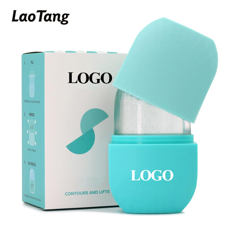 Wholesale Customization Facial Beauty Ice Roller Skin Care Tools Silicone Ice Face Roller
