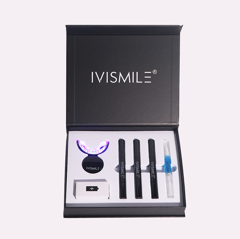 IVISMILE Custom Wireless Home Use Dental Bleaching 32 Leds Blue Light Teeth Whitening Kit Private Label with FDA Approval