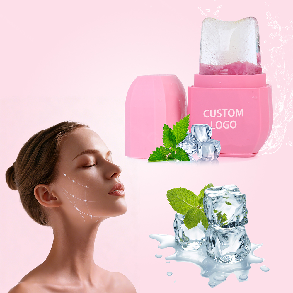 New Design Silicone Ice Roller Gua Sha Shape Facial Ice Mold for Puffiness Relief and Skin Care