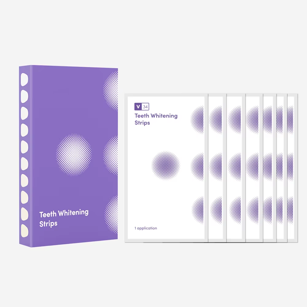 Carepik Wholesale Purple Teeth Whitening Strips PAP Enamel Safe Colour Corrector