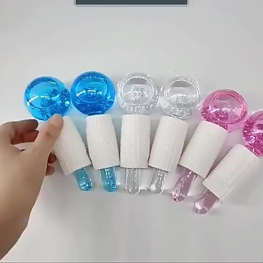 Custom Logo ABS Hand Held Ice Roller Firming Anti-Freeze Beauty Tool for Body &amp; Face Massage Home Use OEM Available
