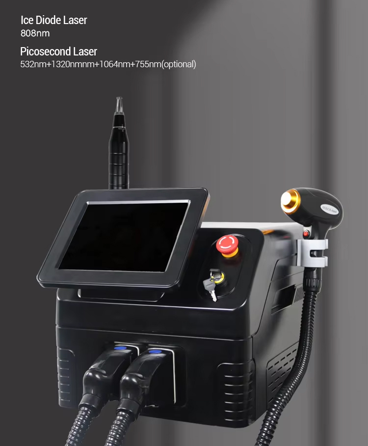 Portable Non-invasive Eyebrow Washing Machine Tattoo Hair Removal Picosecond Beauty Instrument for Daily Skin Surface Appearance