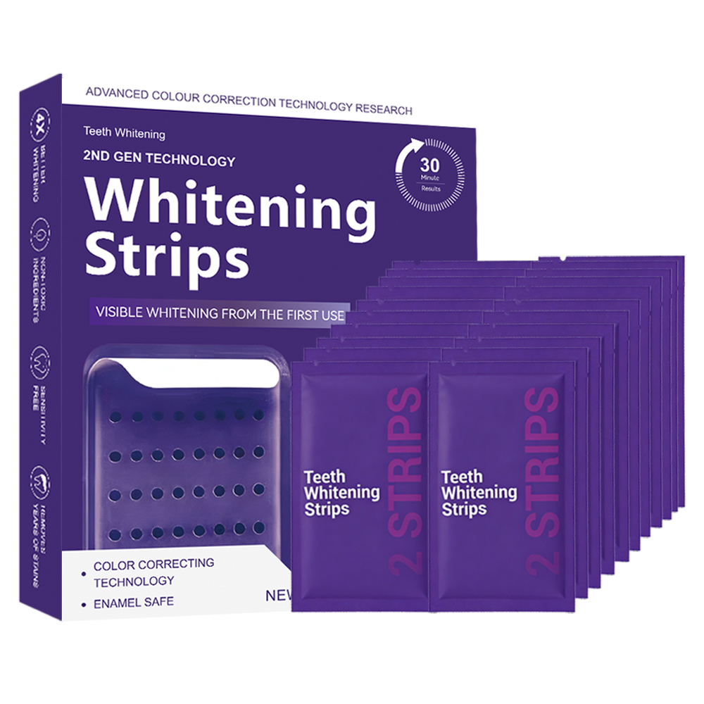 7/14/21 Treatments Enamel Safe Formula Professional Purple Colour Corrector Whitening Strips
