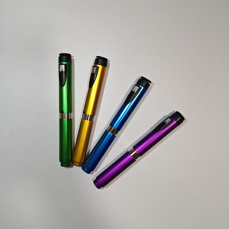 Metal Reusable V2 0-60IU Injection Pen With Pen Case Adjustable 3ml Cartridge Injector Pen Different Colors