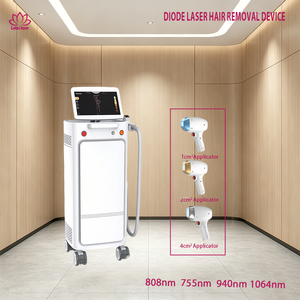 Newest Laser Diodes Hair Removal Machine 4 Wavelengths (808/755/940/1064nm) GentleMax Ice Cooling System for ALL Skin Types