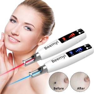 Portable Mini Red Blue Light Laser Picosecond Pen Black Tattoo Removal Acne Scar Mole Freckle Dark Spot Black Pigment Removal