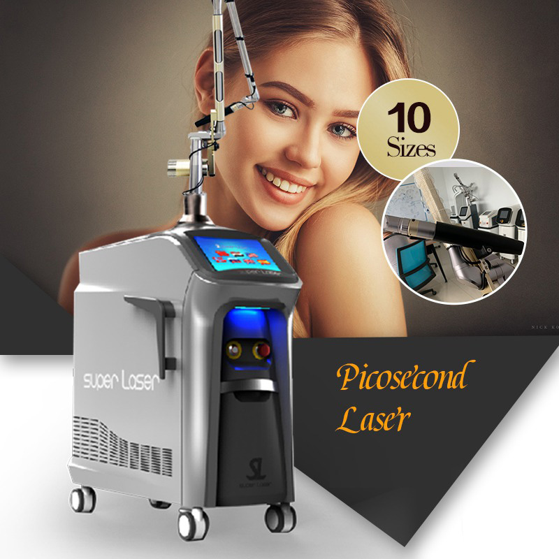 Fast Q-Switched NdYag Picosecond Laser Tattoo Removal Pen Blood Vessels Removal Stationary Machine for Commercial Use