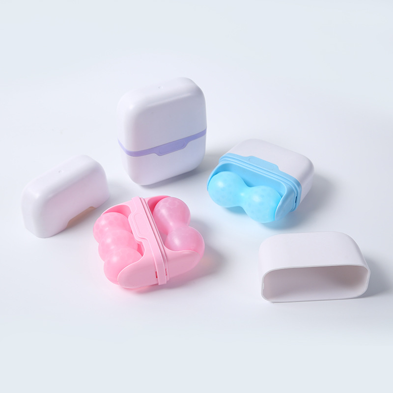 Top New Ice Roller for Face and Eye Mini Portable Cool Facial Roller Personal Skin Care Tools With 2 in 1 Roller and Carry Case