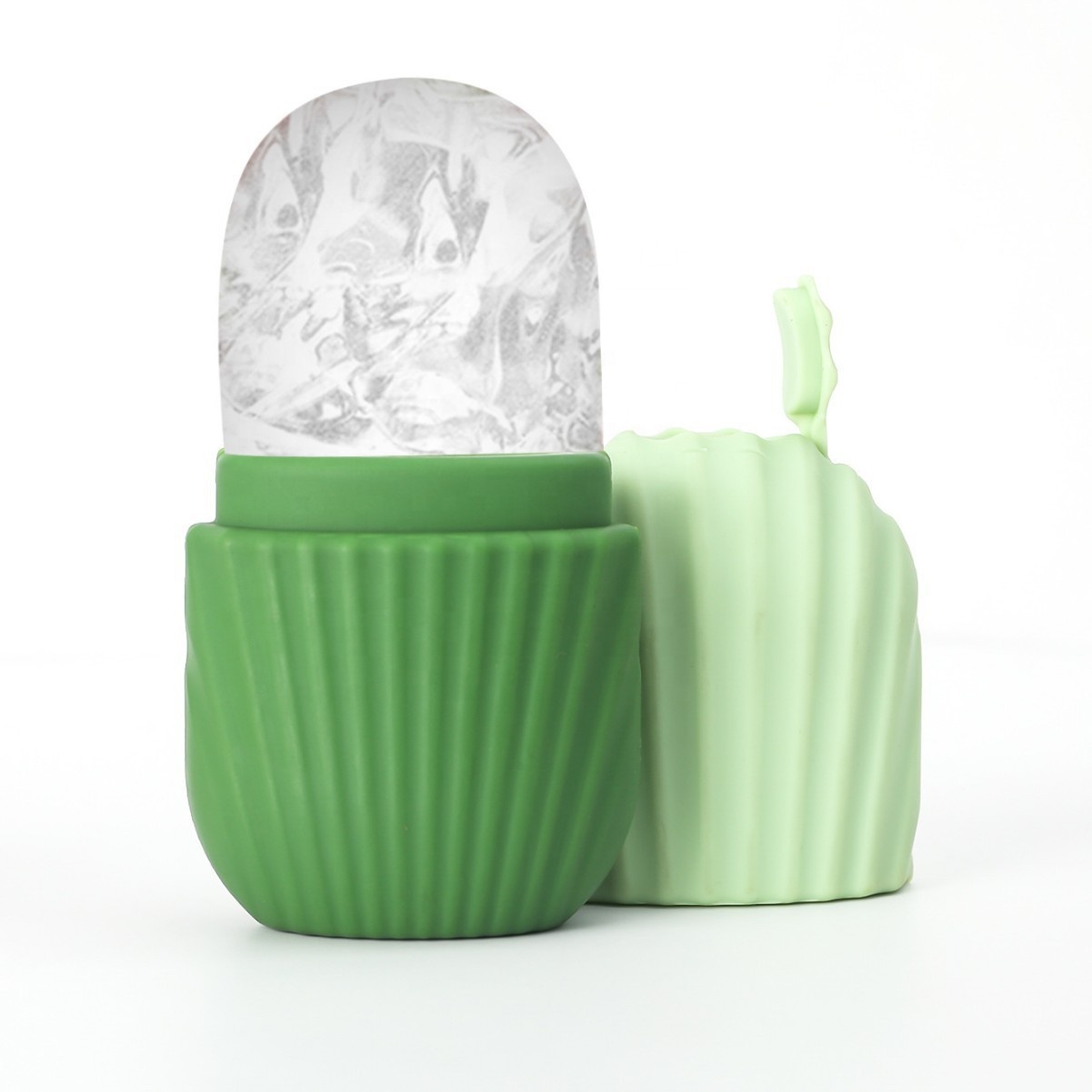 Silicone Ice Facial Rollers Cube Face Contour Eyes Neck Beauty Roller Remove Dark Circle &amp; Pore Shrink Jade Roller for Skin Care