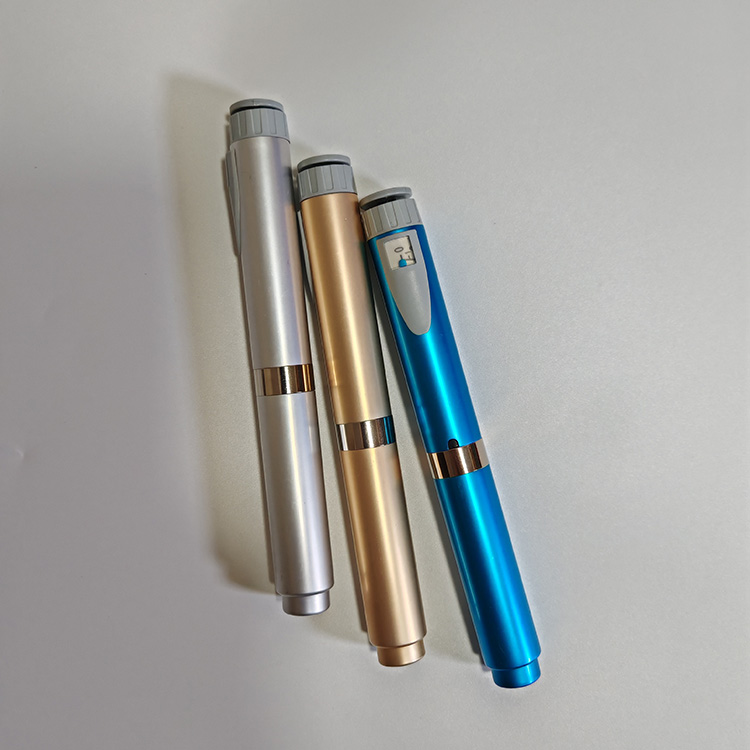 Metal Reusable V2 0-60IU Injection Pen Adjustable 3ml Cartridge Injector Pen Different Colors Pen Case On Sale