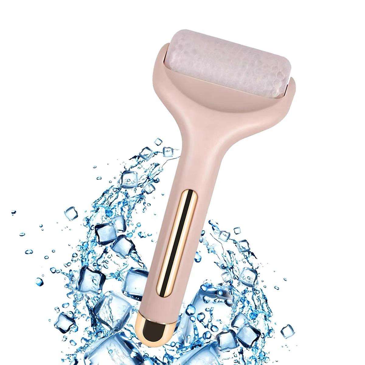 High Quality Cooling Skin Care Pink Ice Roller Face Massager Ice Roller for Face and Eye Skin Ice Roller