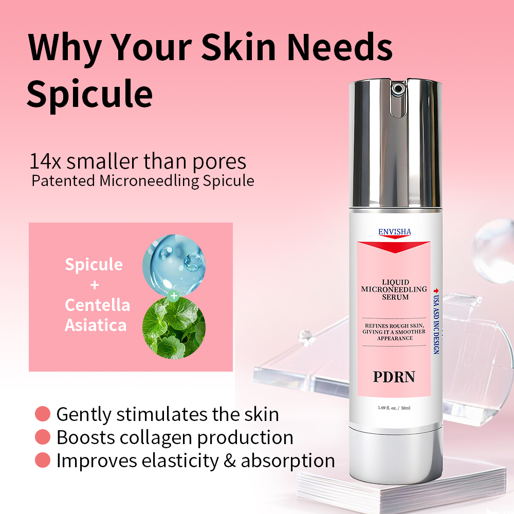 Wholesale Face Skin Care Moisturizing Boost Elasticity Korean Wrinkle Improve Hydrating Firming PDRN Liquid Microneedling Serum