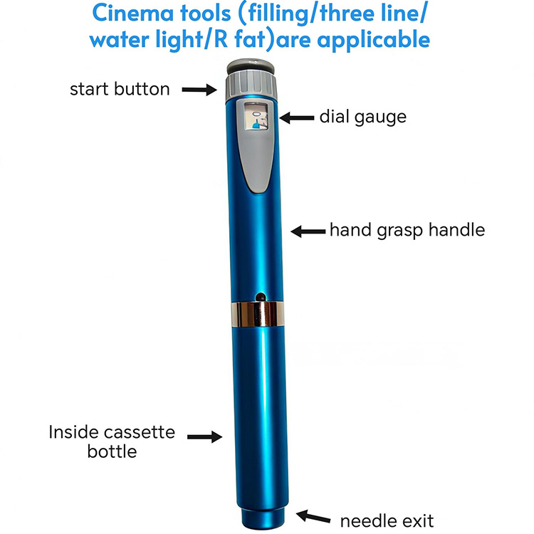 Stock Magic V2 Pen Anti-Wrinkle Beauty Injector Pen 3mL Cartridge Cassette Bottle Reusable Pen