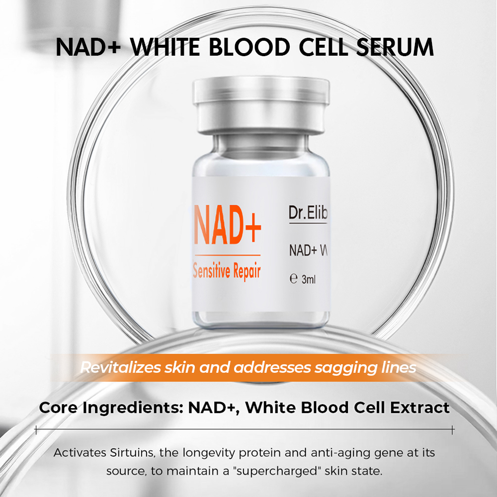Korean Hyaluronic Acid Nano-microcrystals NAD White Blood Cell Face Skin Care Ampoule Serum For Face Skin Care Private Label