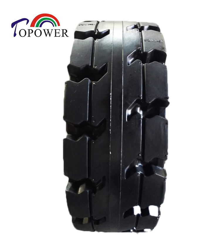 140/55-9 Electric Forklift New Pattern Solid Tire High Mileage Rubber Wheel Tyre
