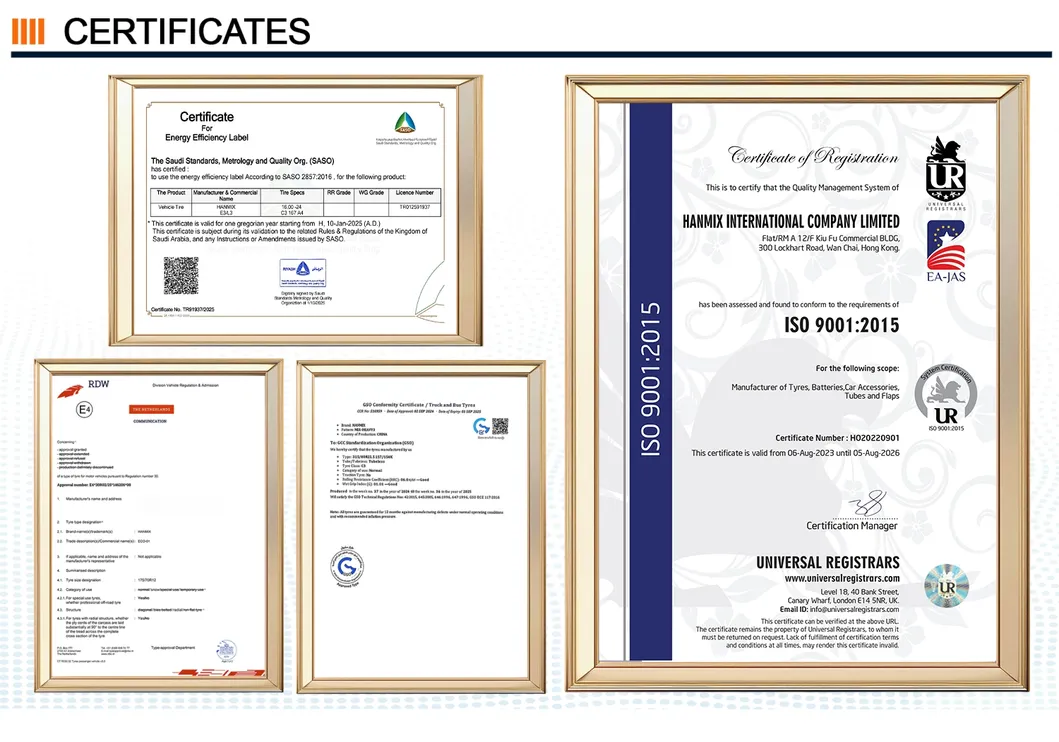 Certifications