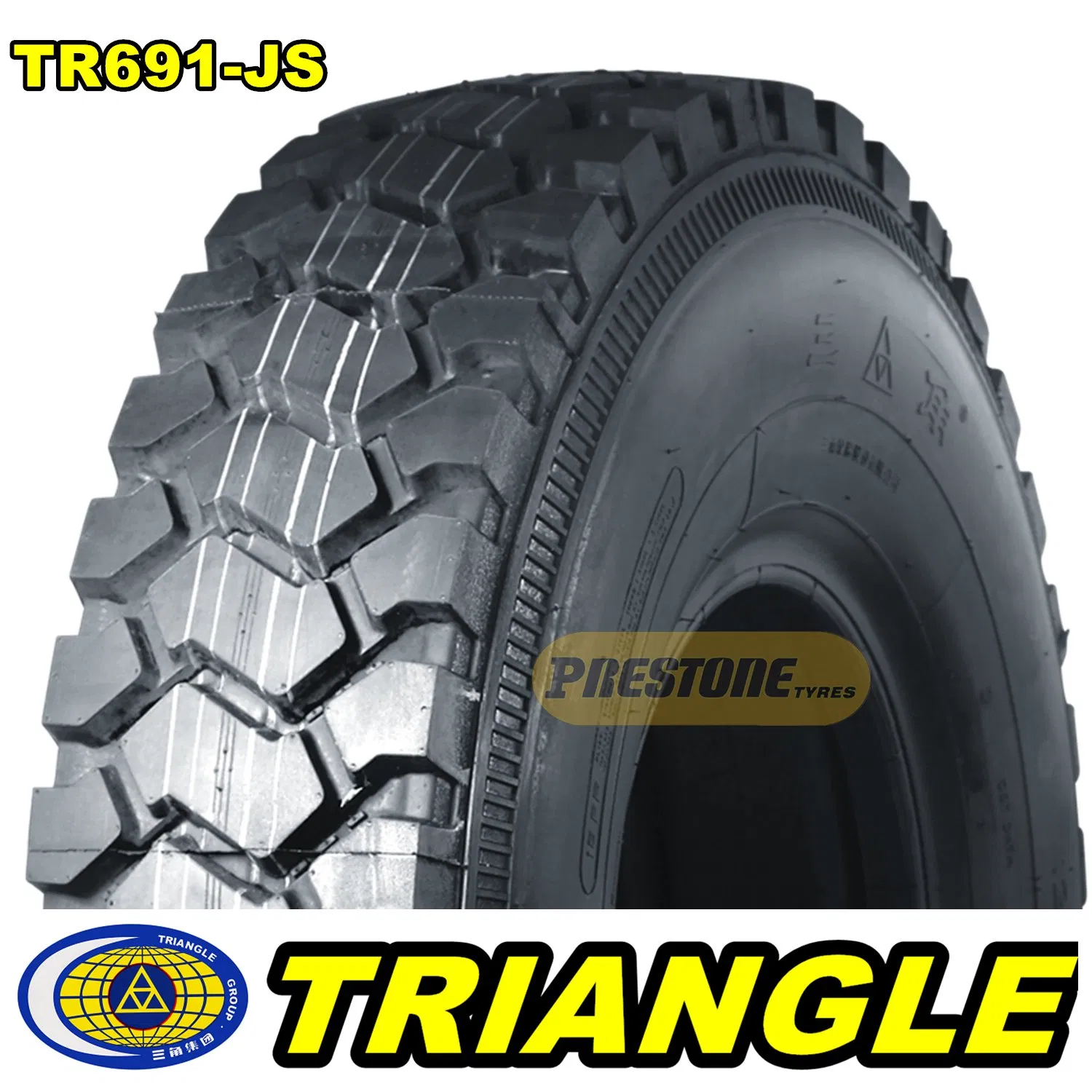 Trd02 Triangle &amp; Prestone Premium Low Profile Drive Tyre 315/80r22.5 295/80r22.5