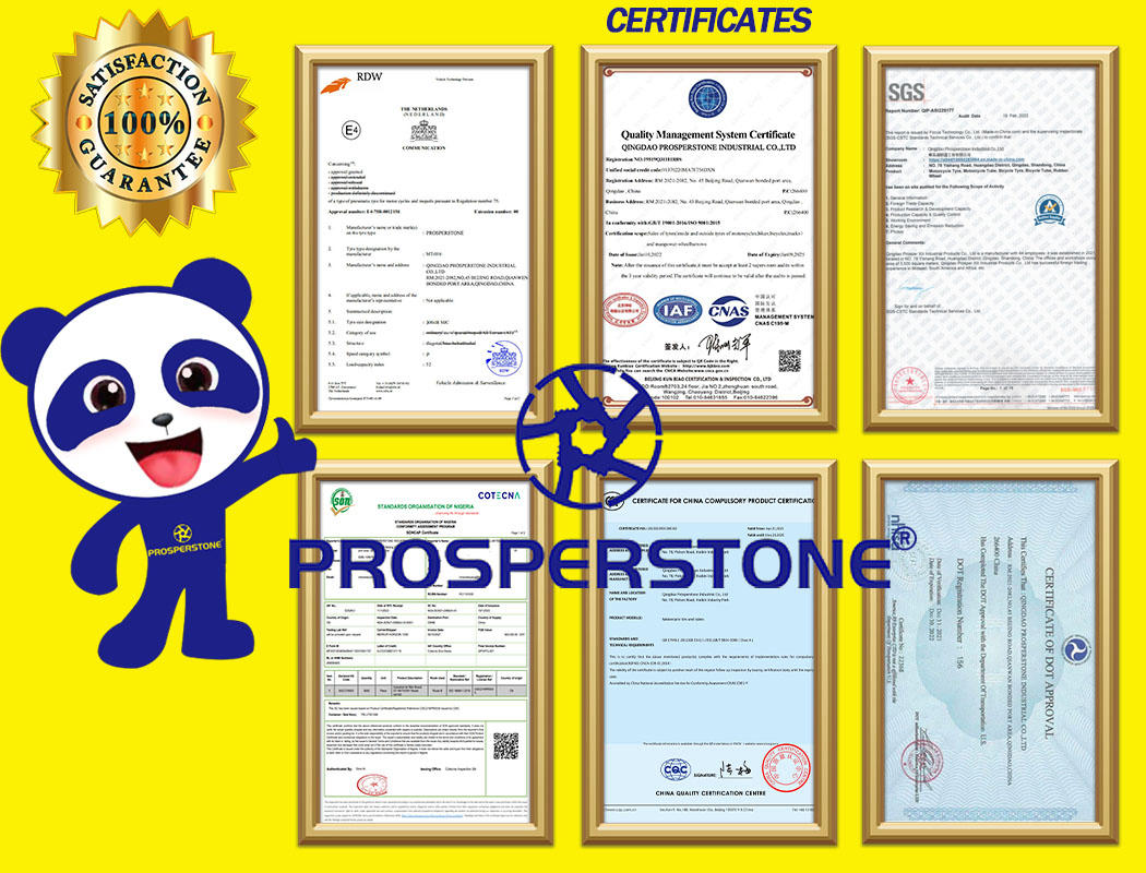 Taiwan Technology Quality Prosperstone Hot Selling New Type 90/90-18 Motorcycle Tyre with High Performance, Durability, Safety and Comfort, Affordable Cost,