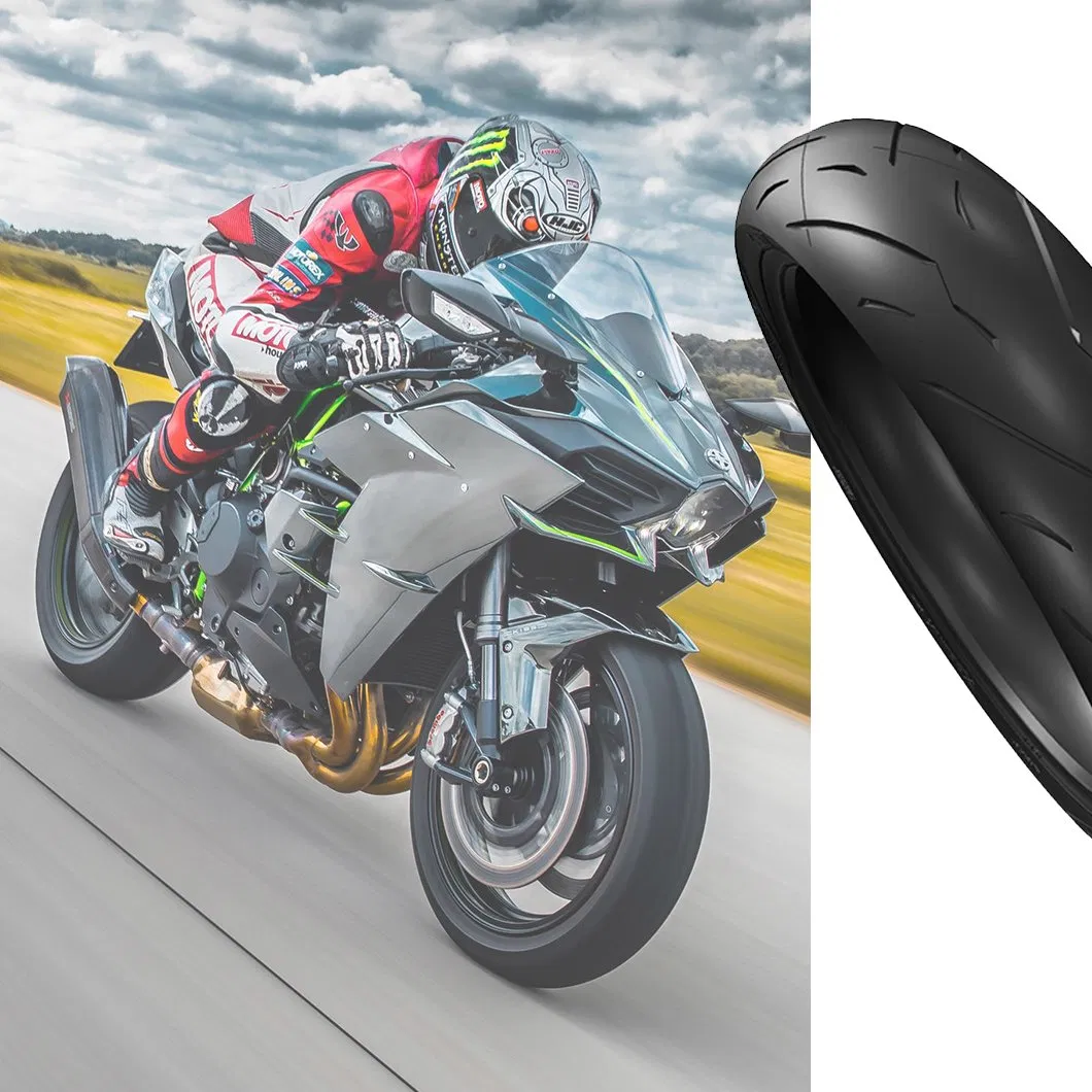 High-Performance Sport Motorcycle Tyre 120/70-17 Front 180/55-17 Rear for Street Racing