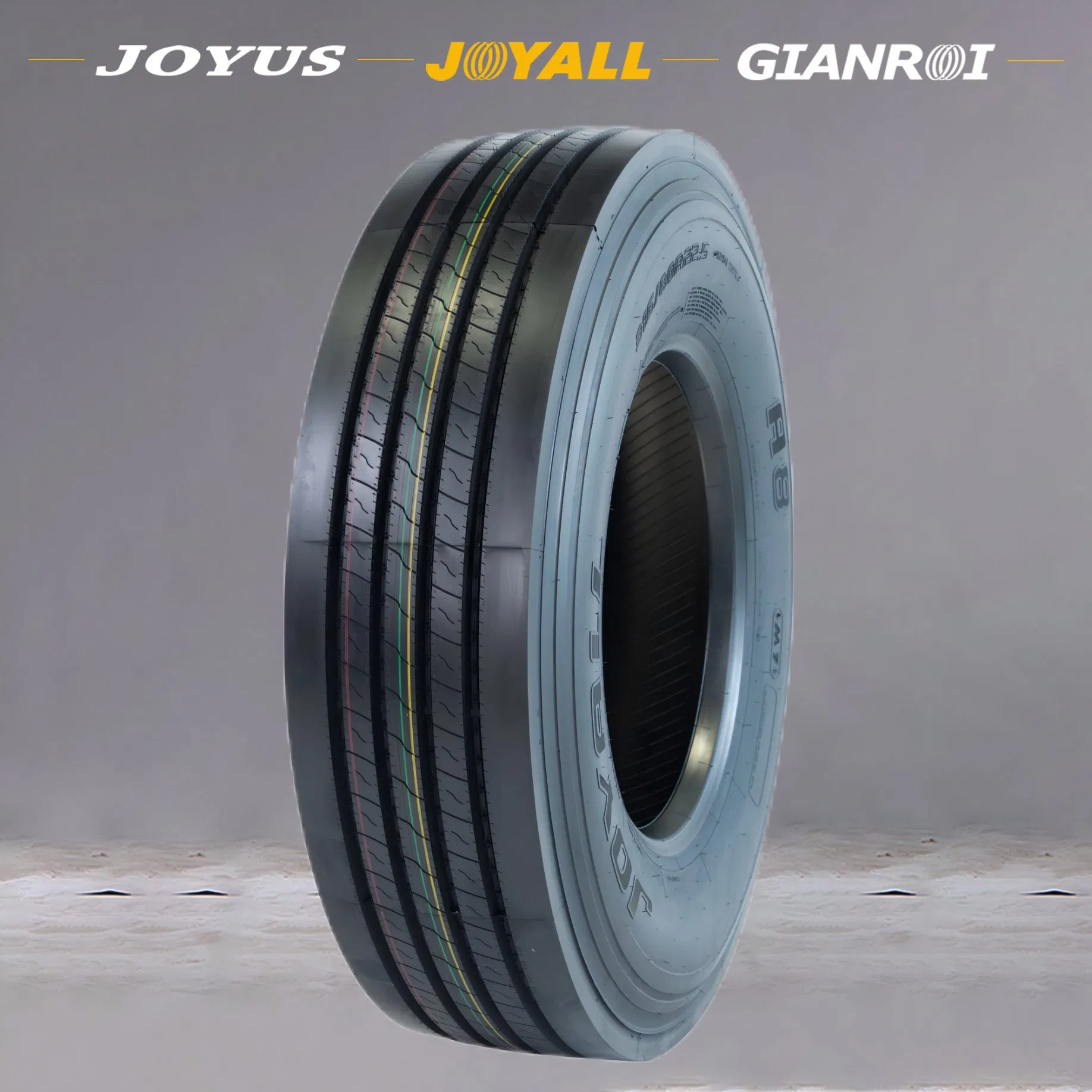 Premium Fuel-Efficient 12R22.5 Tires by JOYALL for Trucks