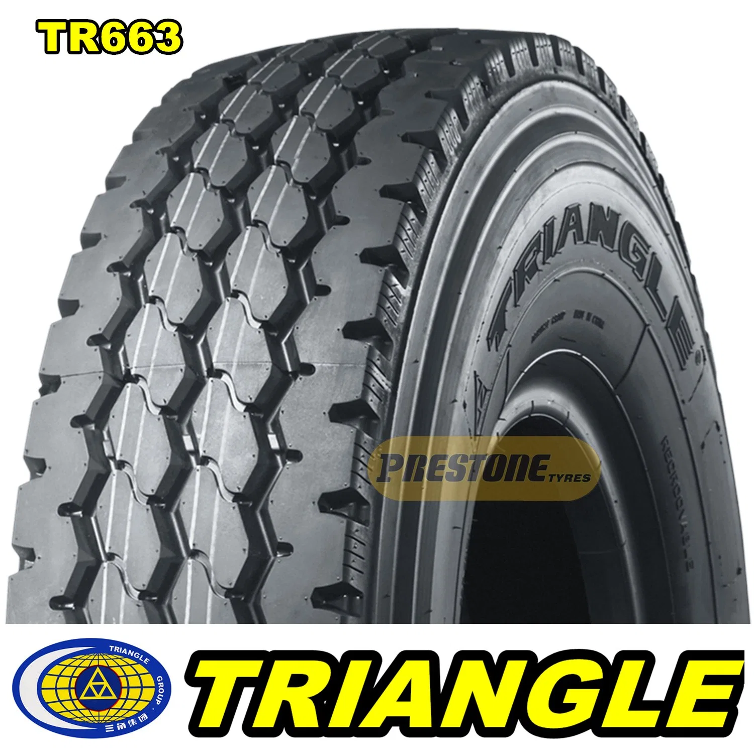 Trd02 Triangle &amp; Prestone Premium Low Profile Drive Tyre 315/80r22.5 295/80r22.5