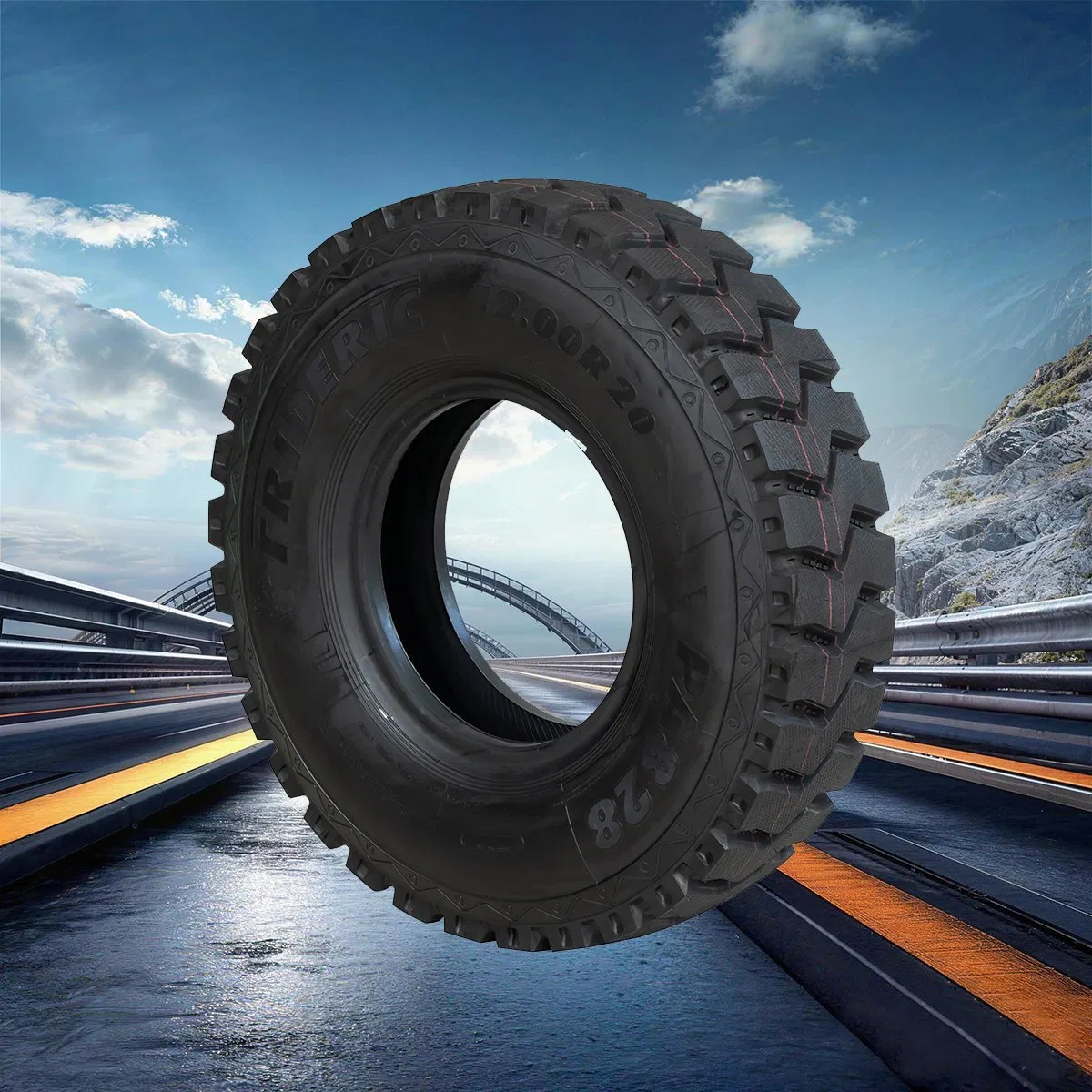 Directional Snow-Tire for winter driving safety