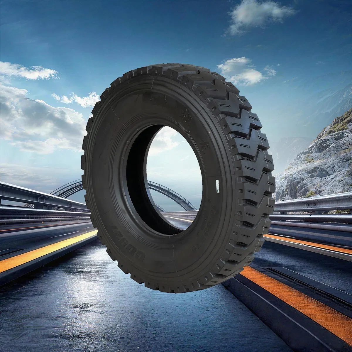 Directional Snow-Tire for winter driving safety