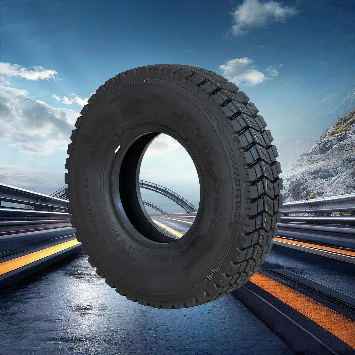 Directional Snow-Tire for winter driving safety