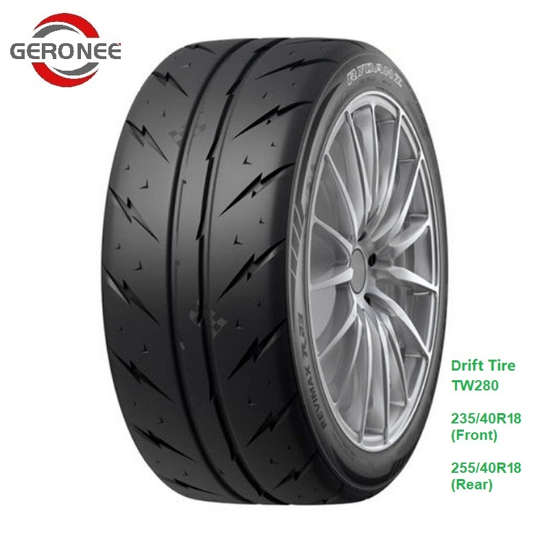UHP High Performance Passenger Car Tire Street Drag Racing Drift Tire Price Tw280 for Amateurs 235/40r18 (Front) &amp; 255/40r18 (Rear)