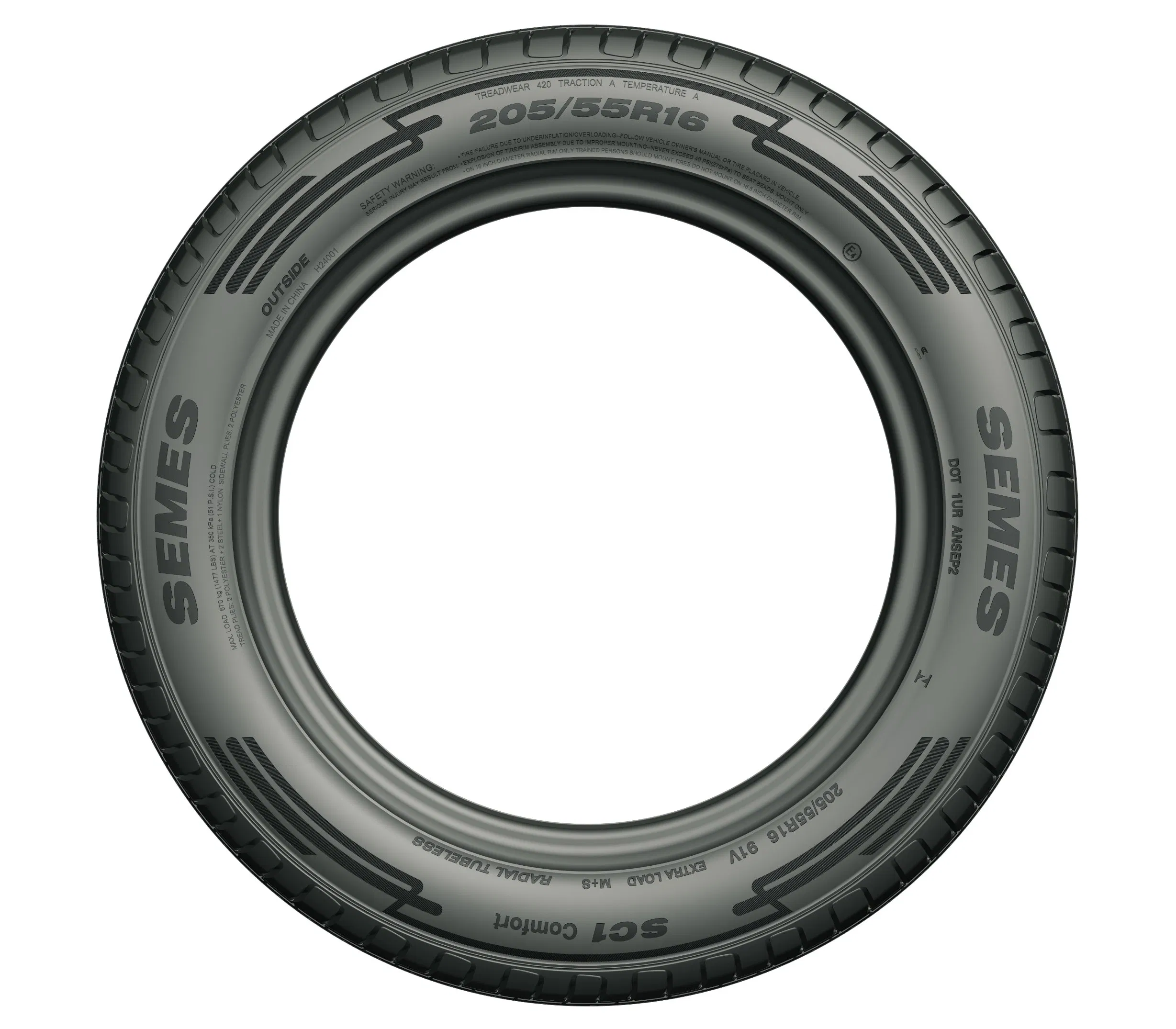 Direct Factory Customized Size 205/55r16 Sc1 All Season Summer Winter High Performance Passenger Car Tire PCR Taxi Tire SUV Tyre for Sale