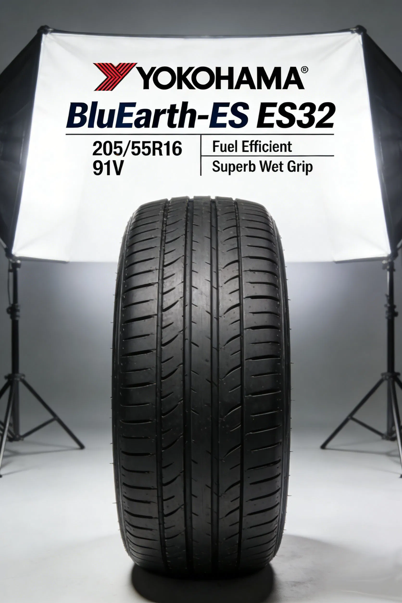Yokohama Bluearth-Es Es32 205/55r16 91V Car Tire - High Performance &amp; Fuel Efficient