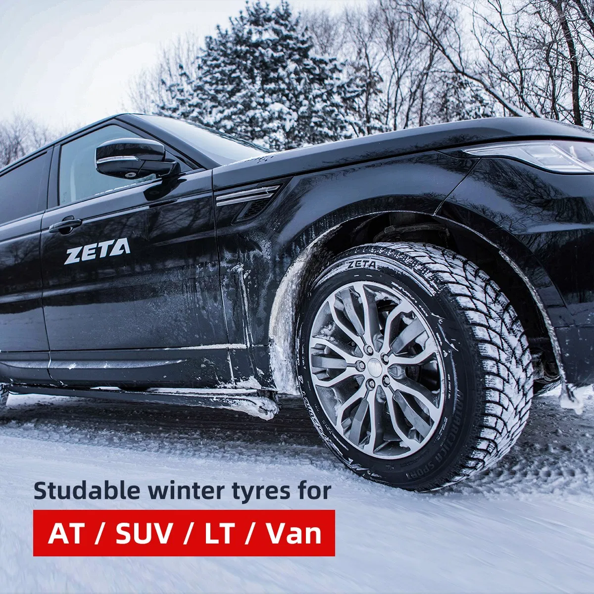 275/35zr20 PCR Zeta Brand Winter Tires Studded Stud Less Passenger Car Tires with Superior Performance