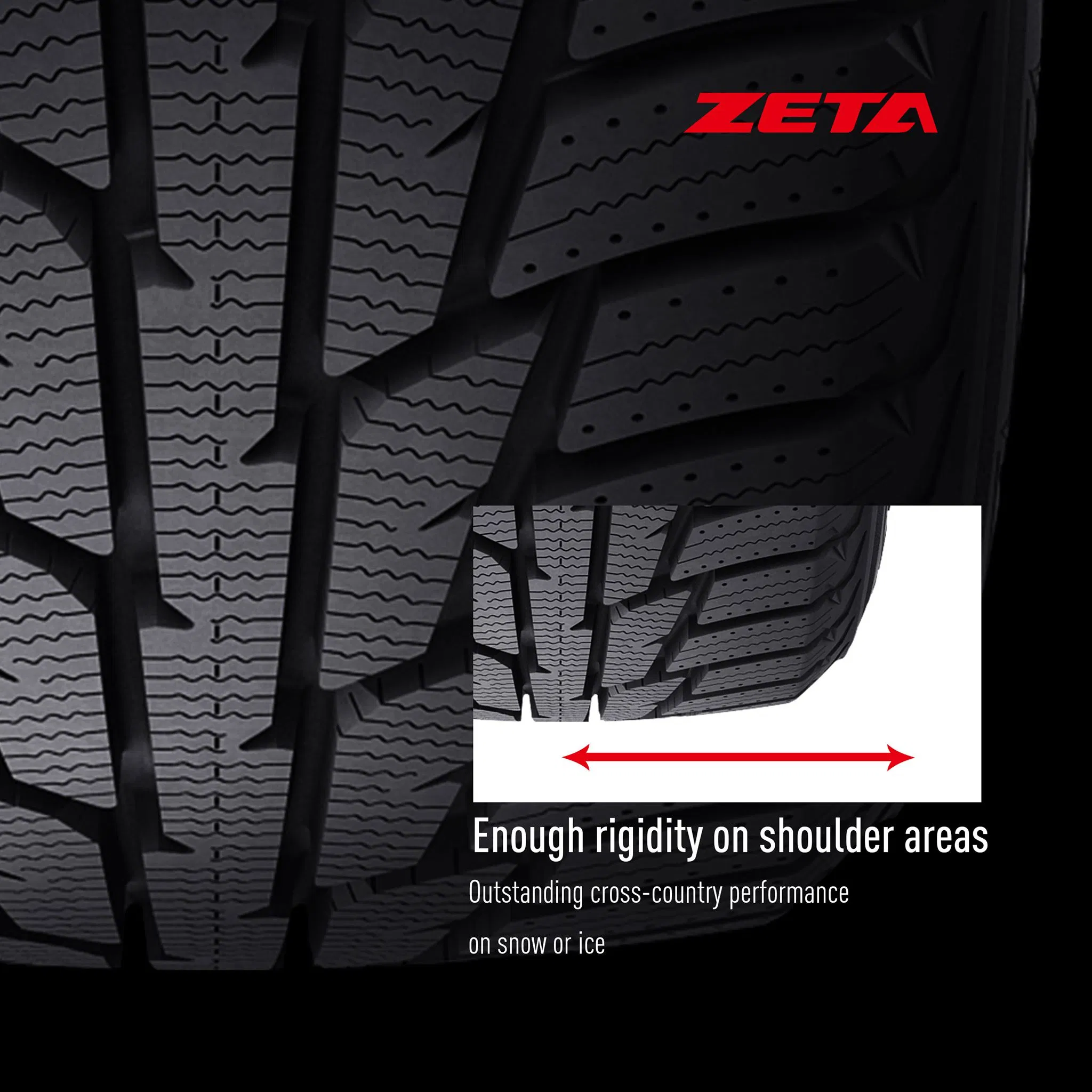 275/35zr20 PCR Zeta Brand Winter Tires Studded Stud Less Passenger Car Tires with Superior Performance