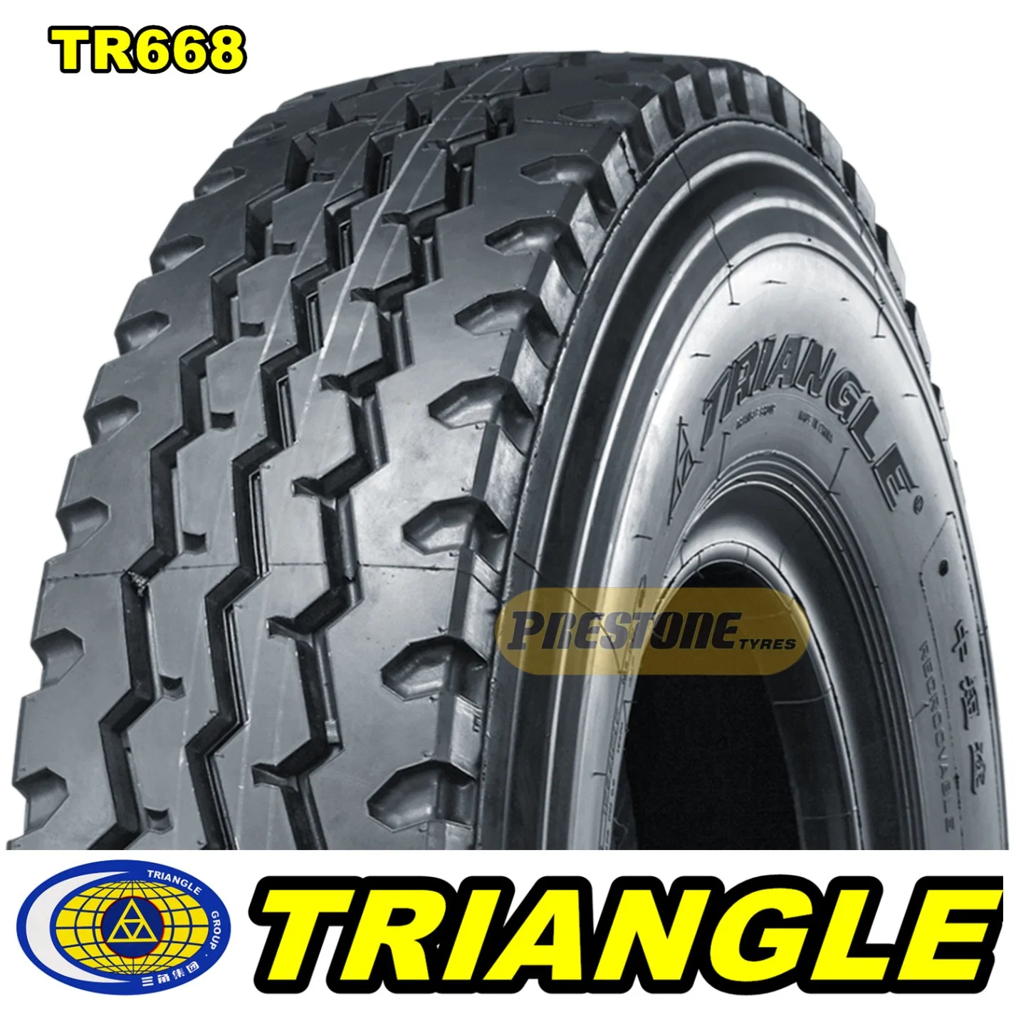 Trd02 Triangle &amp; Prestone Premium Low Profile Drive Tyre 315/80r22.5 295/80r22.5