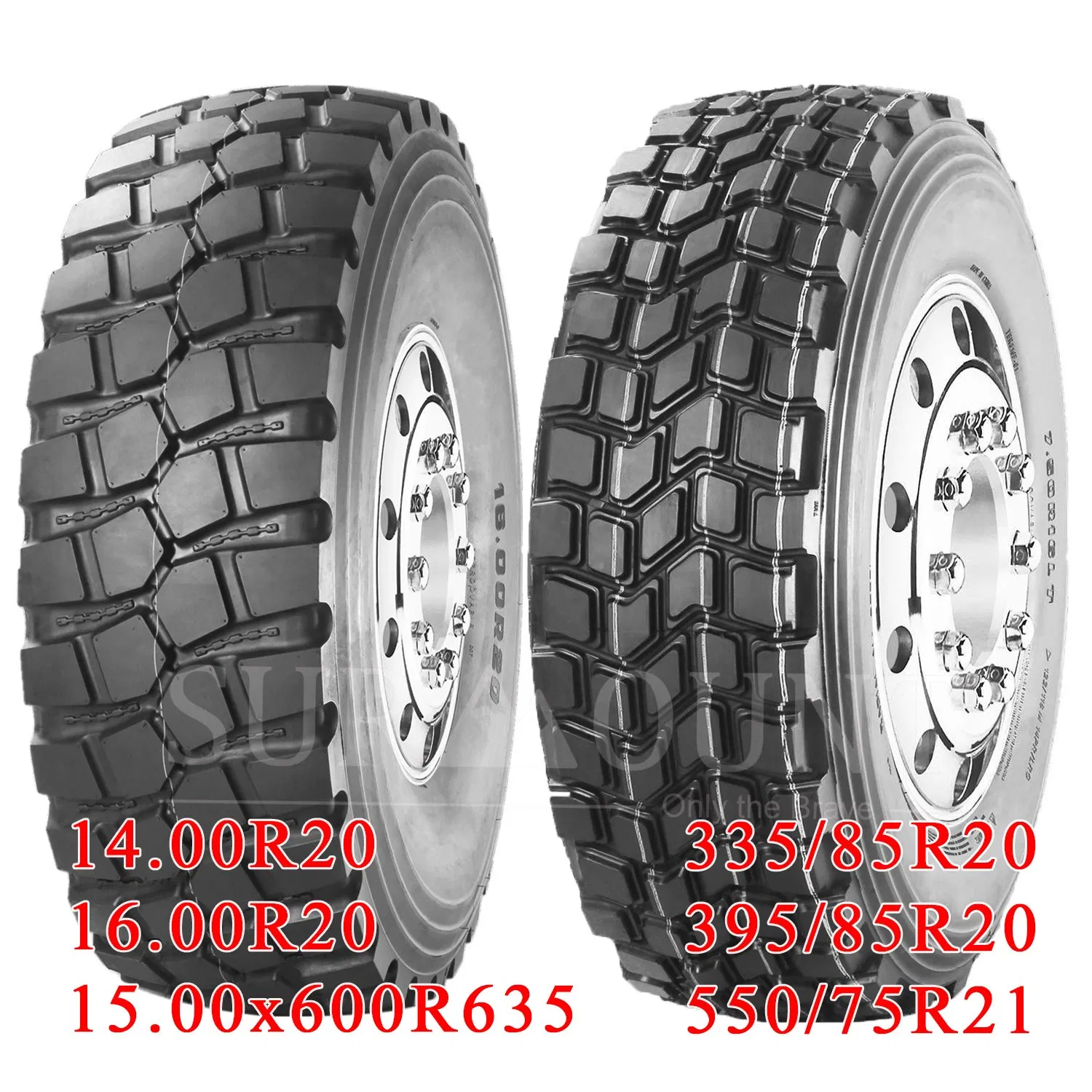 off Road Tyre 7.50r16 14.00r20 1400r20 16.00r20 335/80r20 365/85r20 395/85r20 15.5r20 Advance/Triangle/Double Star/Dunlop 12.5r20 Radial Sand Dump Trucks Tire