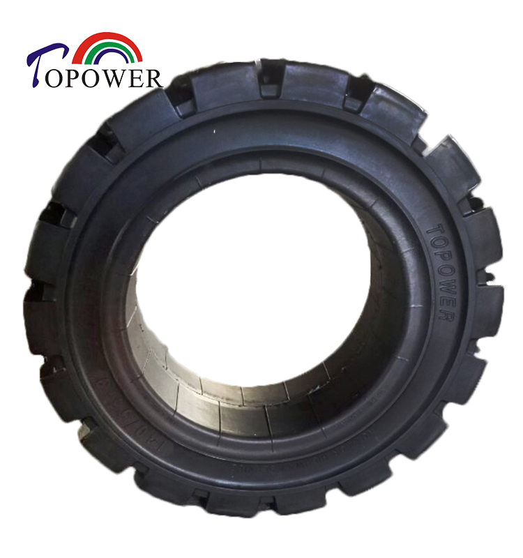 140/55-9 Electric Forklift New Pattern Solid Tire High Mileage Rubber Wheel Tyre